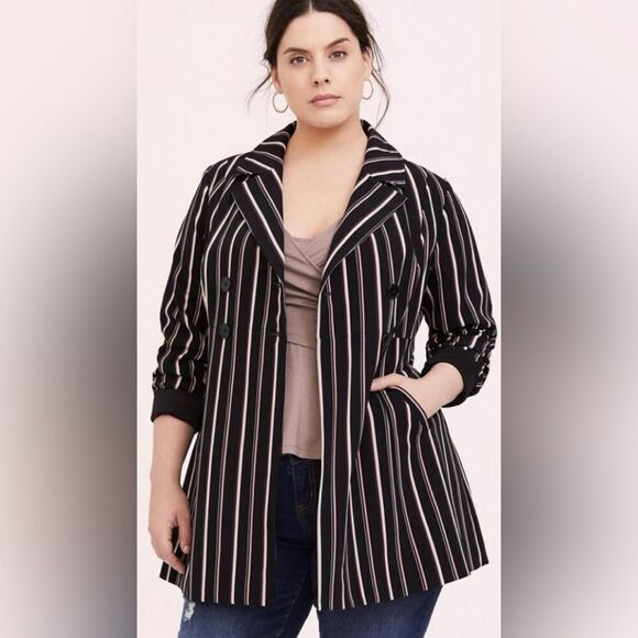 Size 1 Twill Aline trench coat/jacket (worn once) - Picture 3 of 13